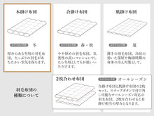 画像をギャラリービューアに読み込む, 【冬用羽毛布団】眠銀ハンガリーホワイトマザーグースダウン95 羽毛布団【本掛け】