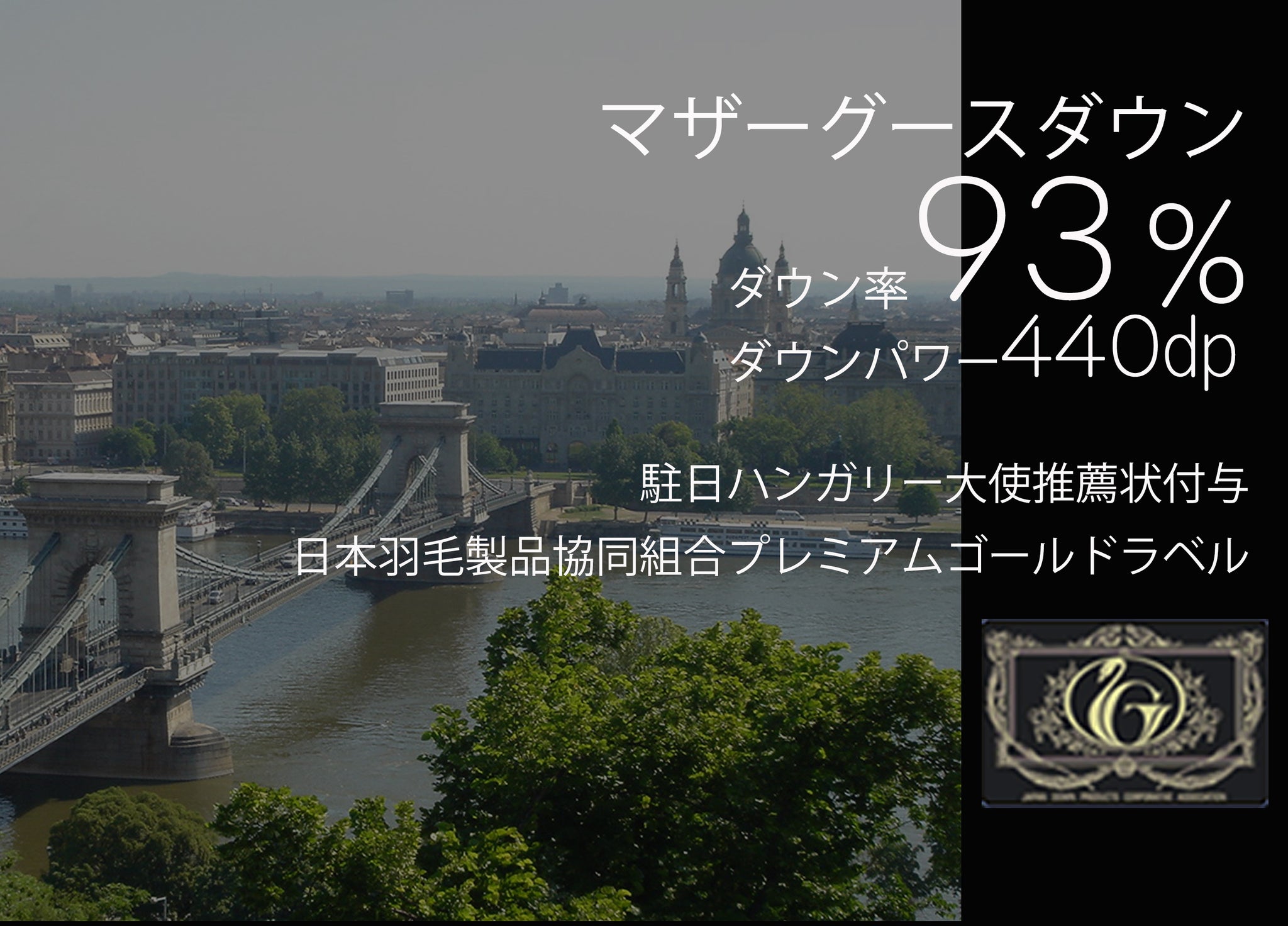 【オールシーズン羽毛布団】眠銀ハンガリーホワイトマザーグースダウン93 羽毛布団【2枚合わせ】